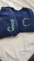 Kids Dino Initial Crewneck