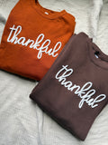 Thankful Chenille Embroidered Crewneck