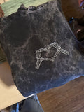Skeleton Heart Hands Hoodie